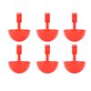 6pcs Chicken Water Cups Automatic Chicken Water Feeder Poultry Waterer Kit Spring Clamp Type for