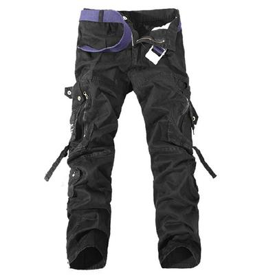 Pants Men's  Multi-pocket Washed Overalls Men Loose Cotton Pants Male Cargo Pants for Male Casual Trousers