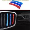 For Volvo XC60 2018-2024 Three Color Exterior Front Grille Grill Strip Trim 3PCS