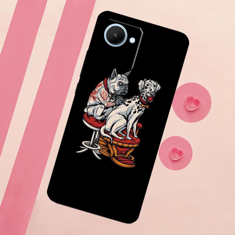 Englische Bulldogge Mops Für Realme 15 10 11 12 13 14 Pro Plus C65 C67 C75 C63 C61 C55 C51 C53 C35 GT6 GT7 Pro Hülle