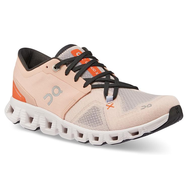 On Running Cloud X 3 Rose Sand Women's 60.98691