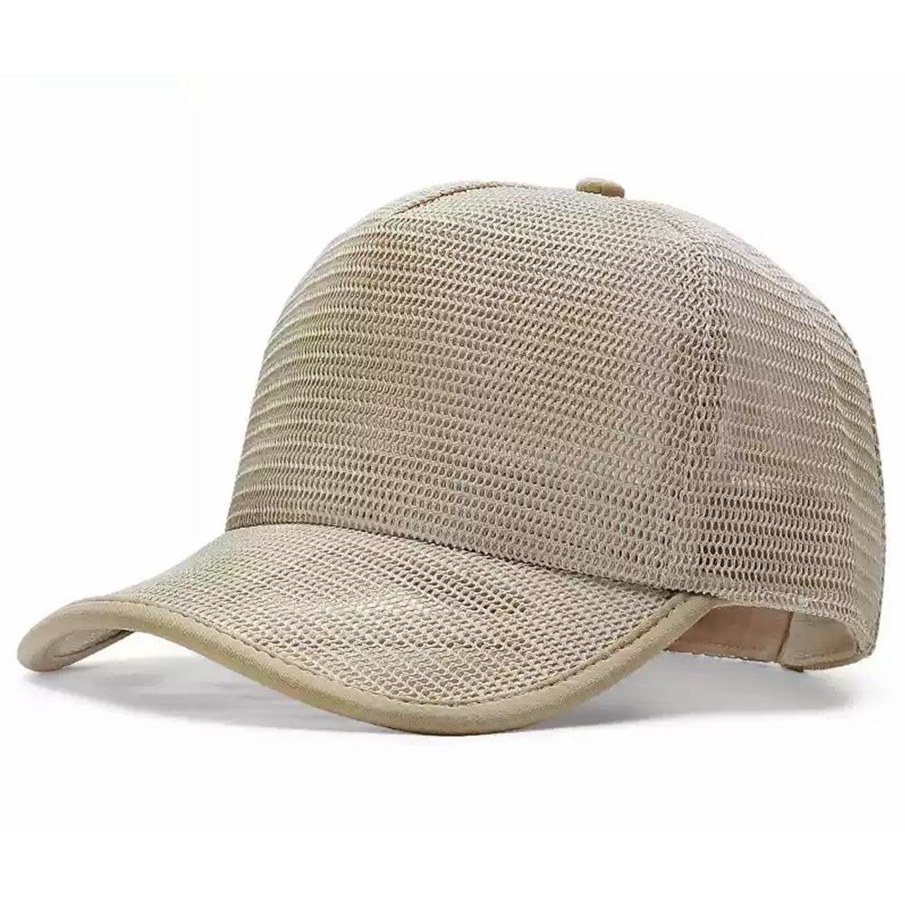 Lady Summer 100% Mesh Sun Cap Male Cool Trucker Hat Big Head Men Oversize Baseball Caps 56-60cm 60-65cm