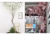Artificial Cherry Blossom Branch Wedding Decoration - Silk Peach Blossom Vine for Indoor Living Room