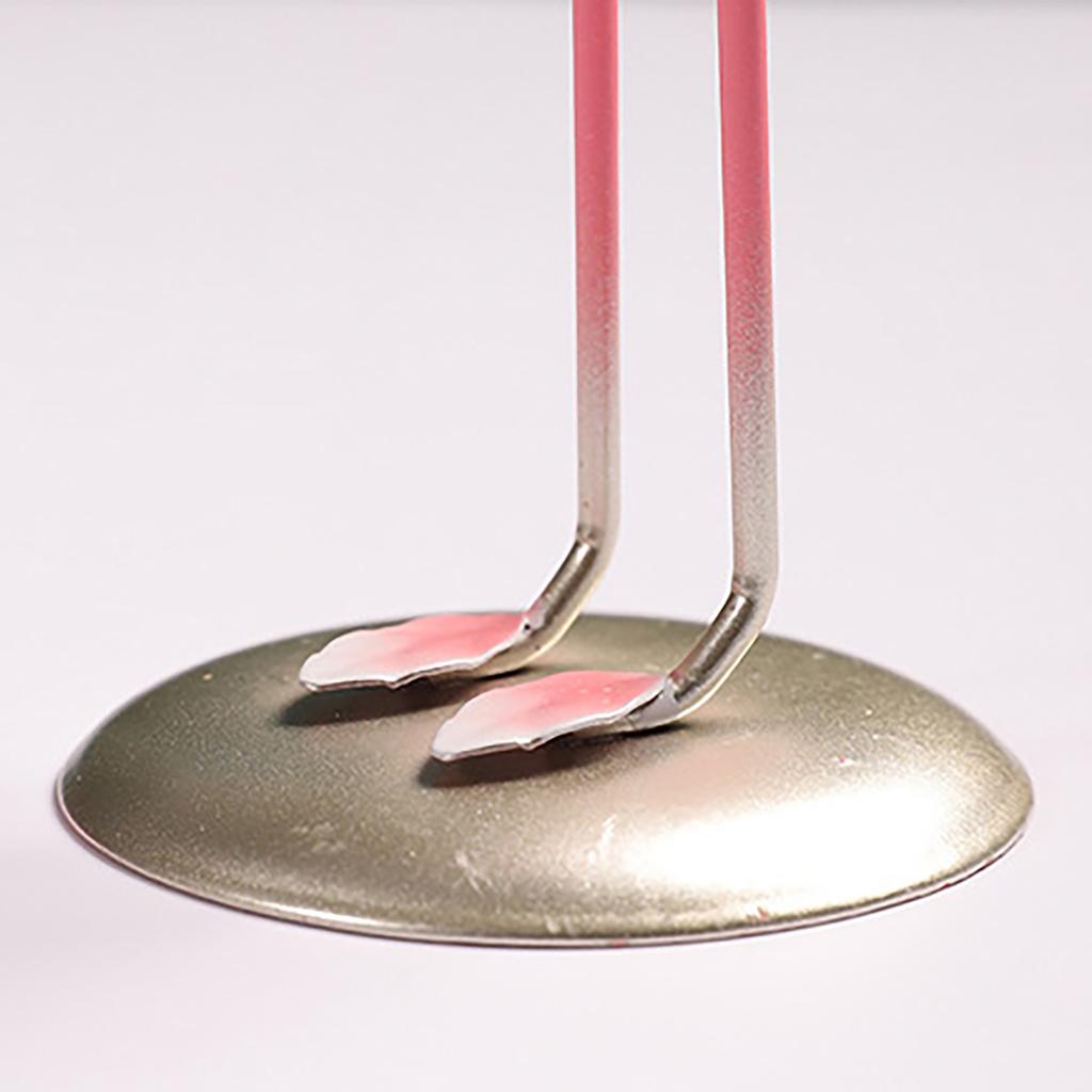 Colorful Flamingo Statue Resilient Resin Desktop Ornament for Contemporary Living Spaces