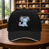 Spelare Axolotl Huvudtelefon Tryck Baseballkeps Justerbar Böjd Skärm Casual Street Dance Hatt