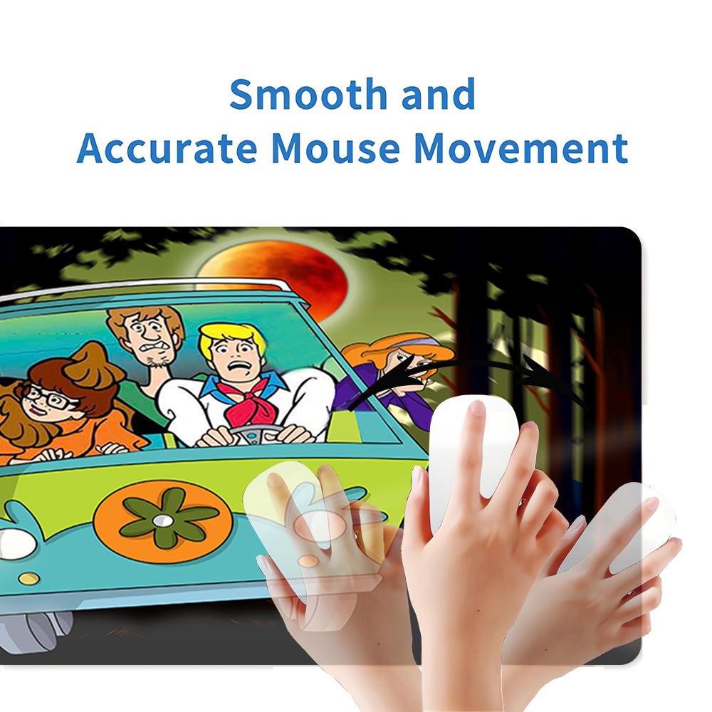 Scoobydoo Mystery Ride Large Gaming Mouse Pad Nonslip Rubber Base Waterproof Desk Mat For Office Pc Laptop
