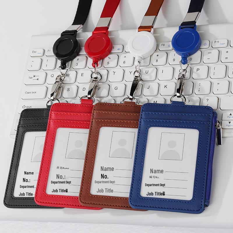 Custom Lanyard ID & Badge Holder with Coin Pocket and Logo Printing