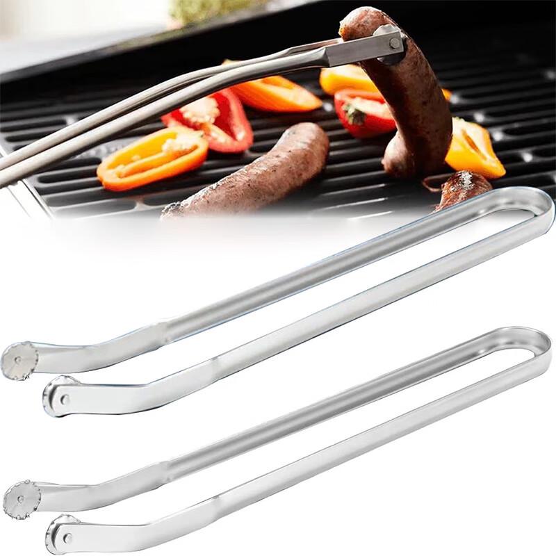 ZISIZ BBQ Stainless Steel Food Tongs