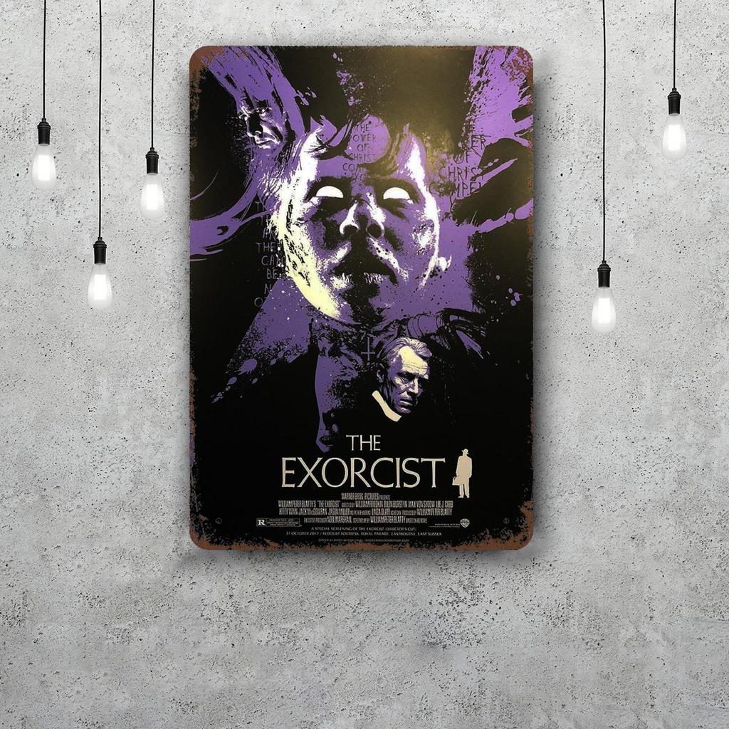 The Exorcist Movie Metal Signs Wall Decor Vintage Tin Signs Captain Metal Poster Decor for Bar Pub Club Wall Decoration