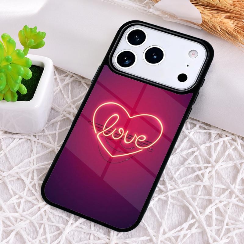 Neon Light Aesthetic Art Shockproof Phone Case for iPhone 17 Air 16e 15 11 12 14 13 Pro Max Cover Coque