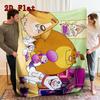 Escola pra cachorro 2D Flat Pattern Flannel Blanket High quality All Seasons Warmth and Comfort Perfect for Christmas Gifts.