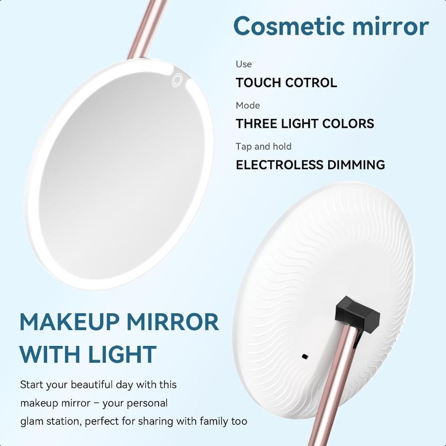 Vanity Mirror with Lights with 4K UltraClear Clarity LongPr Touch Brightn Control 3Speed Brightn and MultiAngle Design Perfect