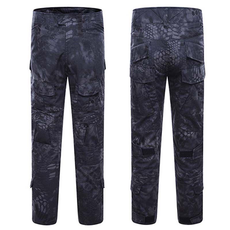 Men's Military Army Combat Tactical Airsoft Pants With Multi-pockets And Ergonomic Knee Design