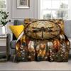Dreamcatcher Dragonfly Music Feathers Blanket Flannel Blanket Throw Blanket Sofa Cover Blanket Soft Premium Blanket Picnic Blanket Tv Blanket Gifts