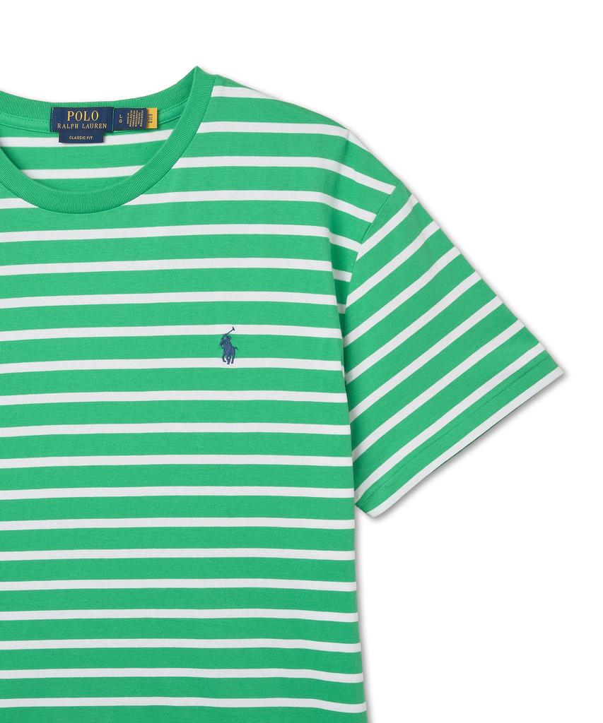 POLO RALPH LAUREN Classic Fit Striped Jersey T-Shirt - Green