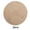 Round Table Mat Woven Ramie Placemats Anti Slip Dining Table Mats Non-Slip Tableware Bowl Pads Kitchen Drink Cup Coasters