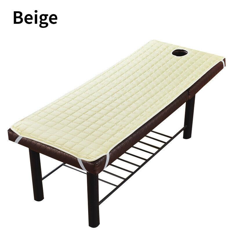 

Soft Polyester Massage Table Bed Sheet Elastic SPA Treatment Cover Relaxation Beauty Salon Mattress With Face Hole Salon Couch (as the picture,185CM)