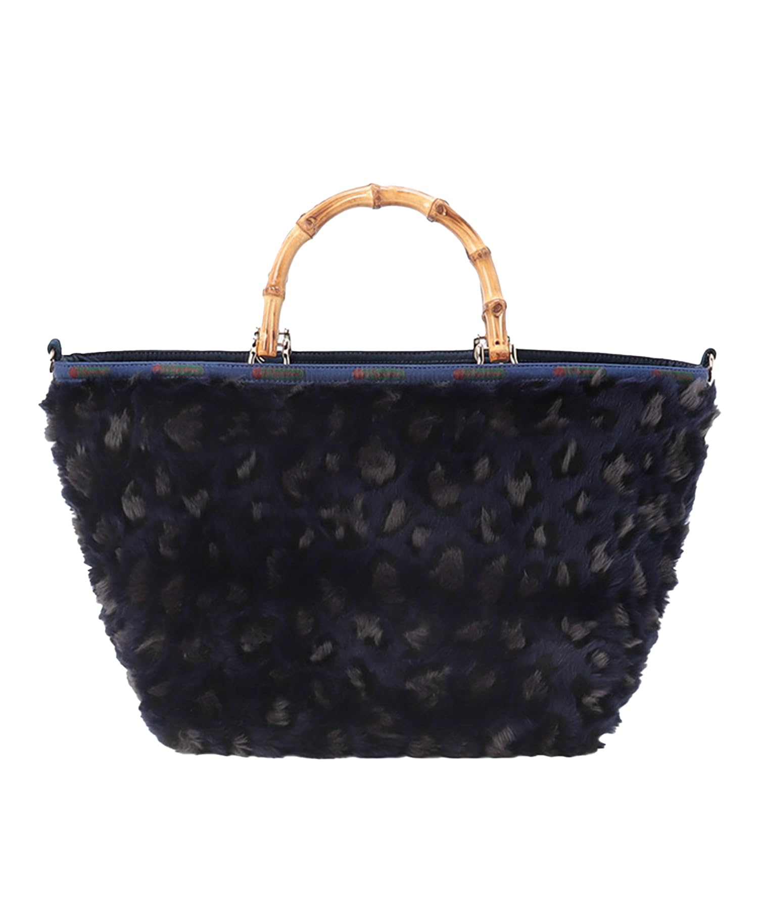 

Official Tote Bag MEDIUM BAMBOO TOTE Midnight Leopard Fur [LeSportsac] 2/1440 Women s