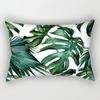Tropical Plant Pattern Rectangular Polyester Pillowcase, Sofa Living Room Decorative Cushion Cover, Bedroom Bedside Pillow Cover