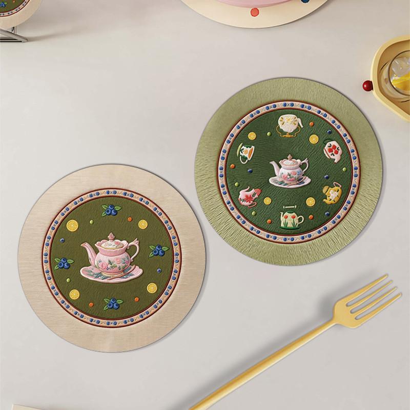 Rubber Coasters With Water Absorption And Heat Resistance For Home Use