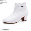Modische Herbst Winter Stiefel Damen Stiefeletten Schuhe Frau Mode Keilabsatz Absätze Damen Stiefel Hohe Qualität Leder Schuhe Damen Reißverschluss