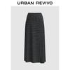 UR Women's 2025 Autumn Striped A-Line Midi Skirt