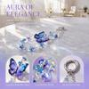 Butterfly Charm Phone Lanyard Charm Glitter Design Wrist Strap Pendant  For Mobile Phone