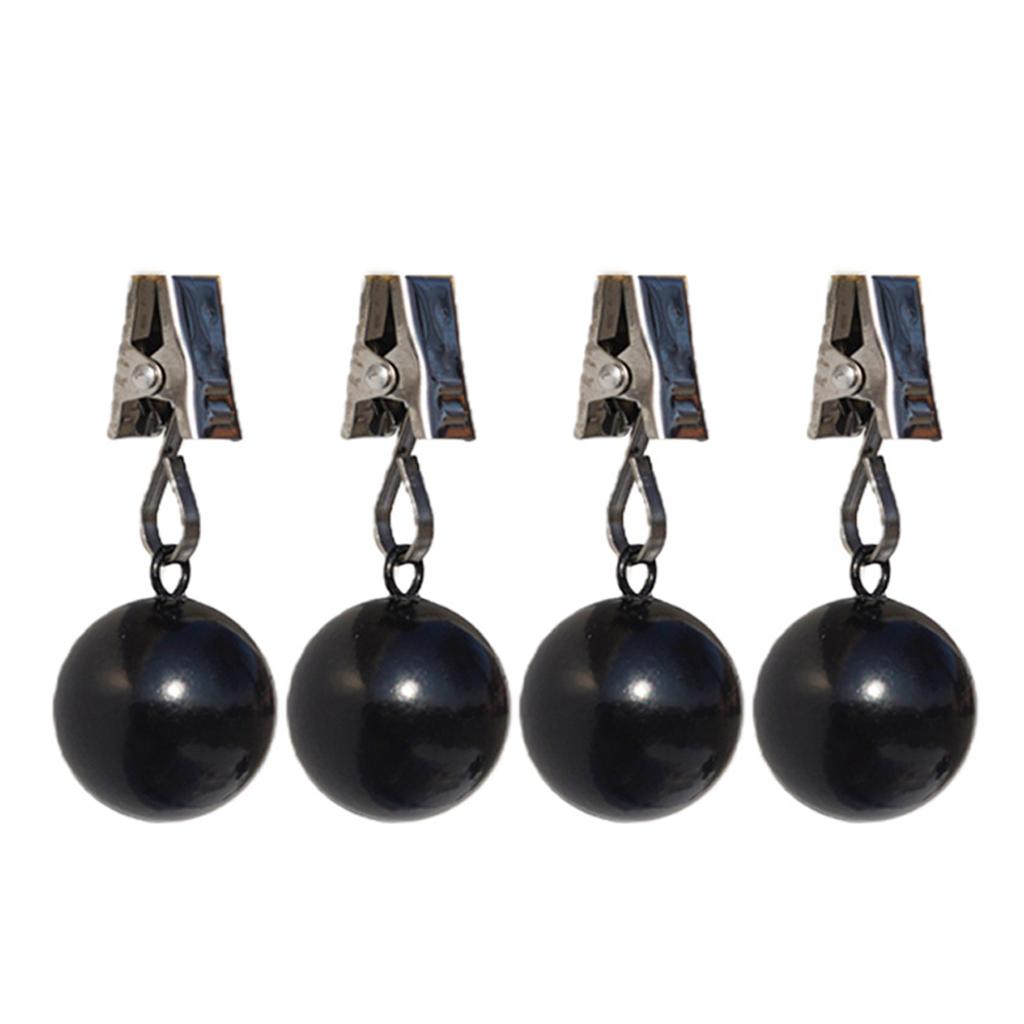 Outdoor Curtain Weights Heavy Duty Drapery Weights with Metal Clip for Shower Curtains Tablecloths,and Garden Flags