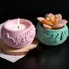Christmas Santa Flowerpot Silicone Molds Easy Demolding Dishwasher Safe For Making Soap Chocolate Holiday Resin Craft