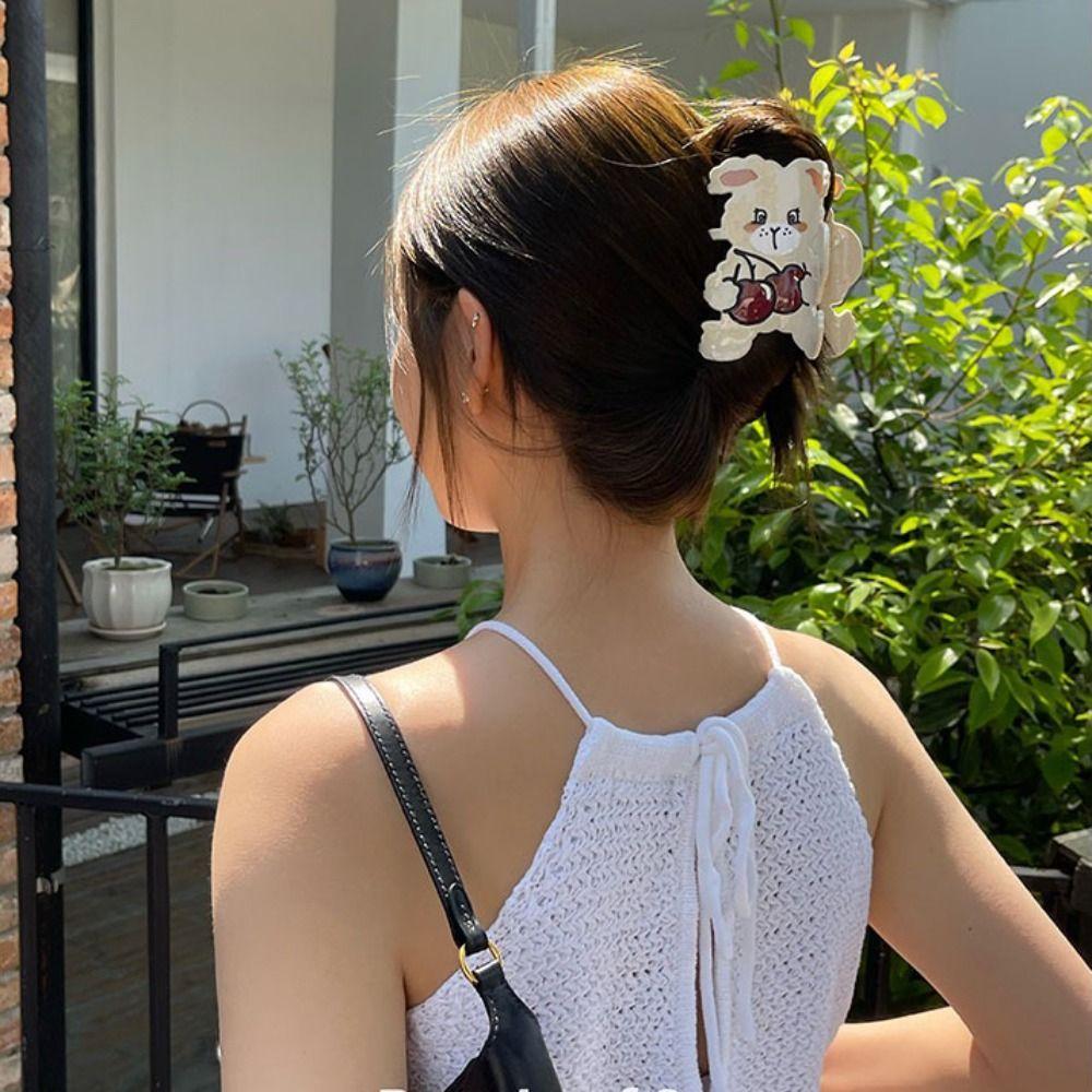 

Acetate Hair Claws Bear Hair Pins Elegant Hair Clips Girls