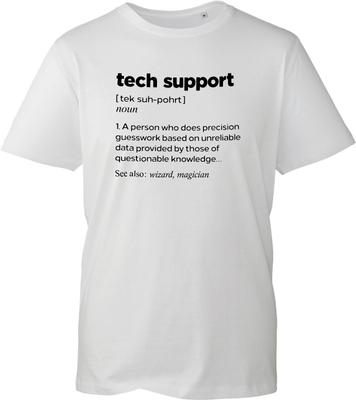 Tech Support Dictionary Definition Funny T Shirt IT Staff Work Wear Gift Idea