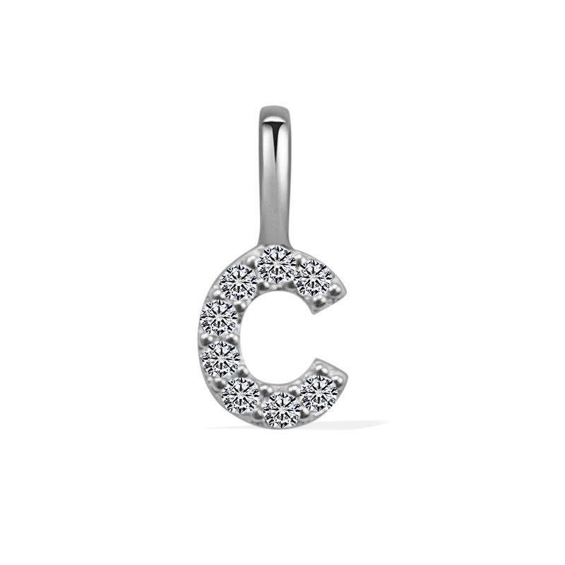 Minimalist Rhinestone Letter Pendant 26 Alphabet Charms For DIY Necklace Bracelet Personalized Jewelry Accessory