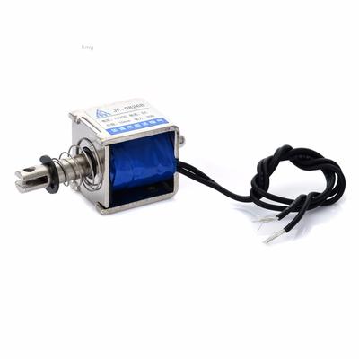 Open Frame Solenoid Reset 10mm Push Pull Type Electronic DC Electromagnet