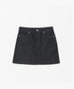 Plack Woman Low Mini Skirt M22 Dark Indigo