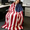 American Flag Flannel Plush Throw Stars And Blanket Soft Patriotic Blanket USA Stripes