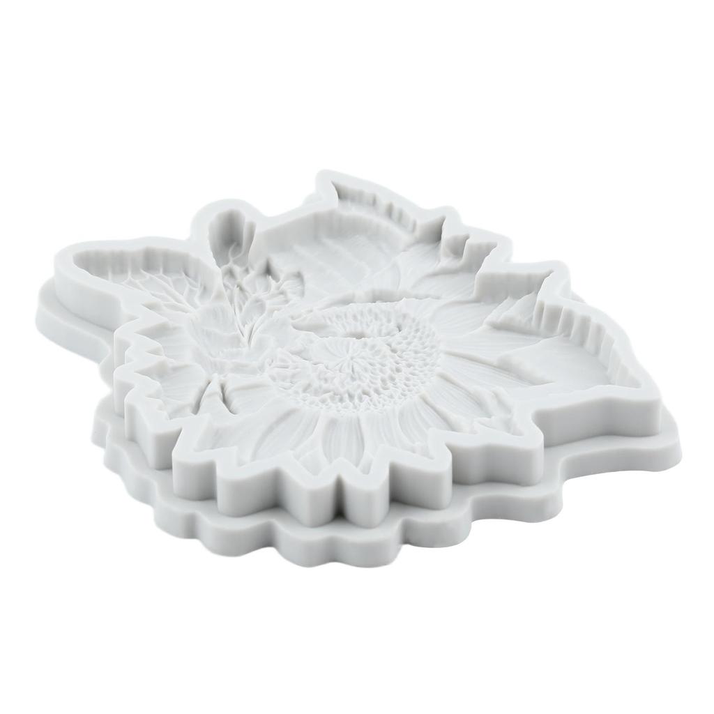 Bee Silicone Mold Sunflower Fondant Molds Cake Decorating Tools Cupcake Topper Candy Sugar Craft Gum Paste Polymer Clay