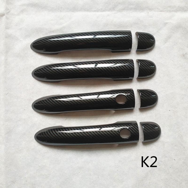 Door Handle Cover Trim Plastic Imitation Carbon Fiber for Renault Scenic 2 Ii MK2 Car Styling Accessories