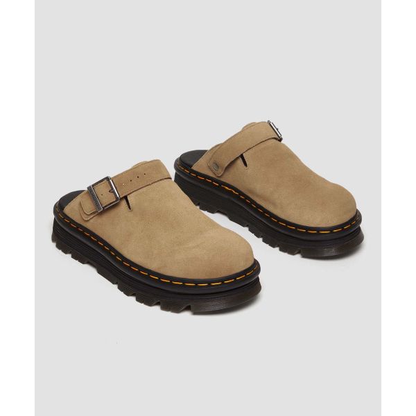 Dr. Martens Zebzag Suede Casual Slingback Platform Mule Savannah Tan Unisex tenisky 31737439