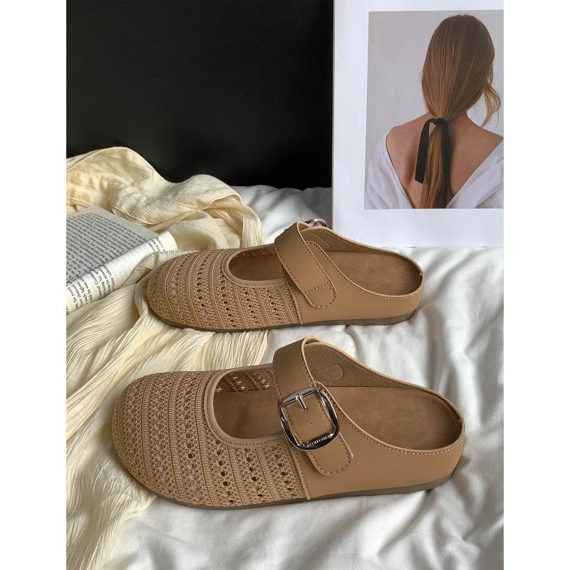 Summer new soft-soled bag head half slippers one-pedal single shoes sandals 5118