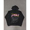 Sp5der Oversized Hoodie Herren Winter Warm Fleecegefüttert Baumwolle Grafikdruck Streetwear