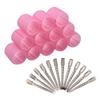 12 Stück Haarwickler Set Selbsthaftende Halte-Wickler mit 12 Stück Edelstahl-Entenschnabel-Klammern für Pony Volumen