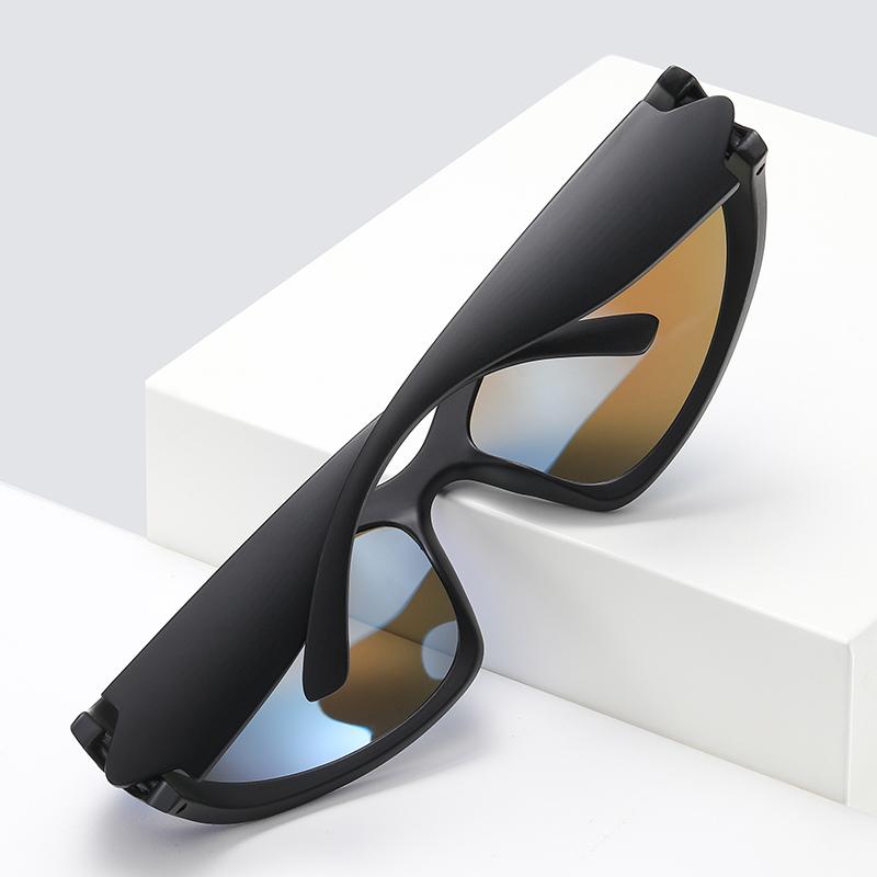 Gsbjxz Outdoors Sport Driving Myopia Sunglasses Men Small Frame Anti-Glare Prescription Sun Glasses 0 -0.5 -0.75 To -6