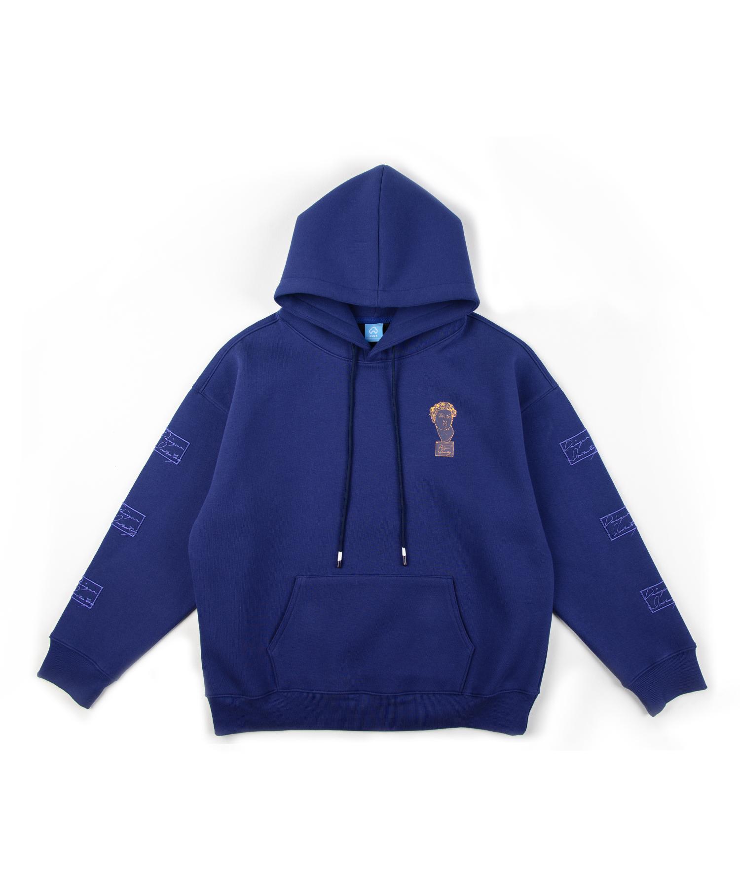 Ssql Unisex Embroidered Hooded Sweatshirt Dahood_02_Cobalt Navy
