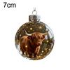 Vivid Animal Design Clear Plastic Christmas Balls from Wildlife Wonders with Sparkling Accents for Holiday Decoration
