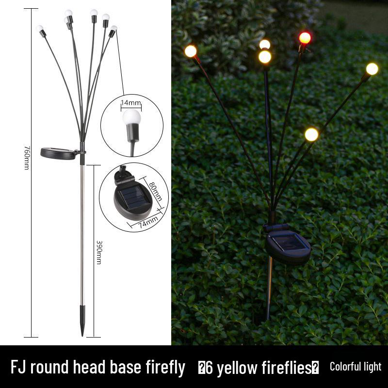 Waterproof Solar Firefly Courtyard Lights for Garden and Villa Decor