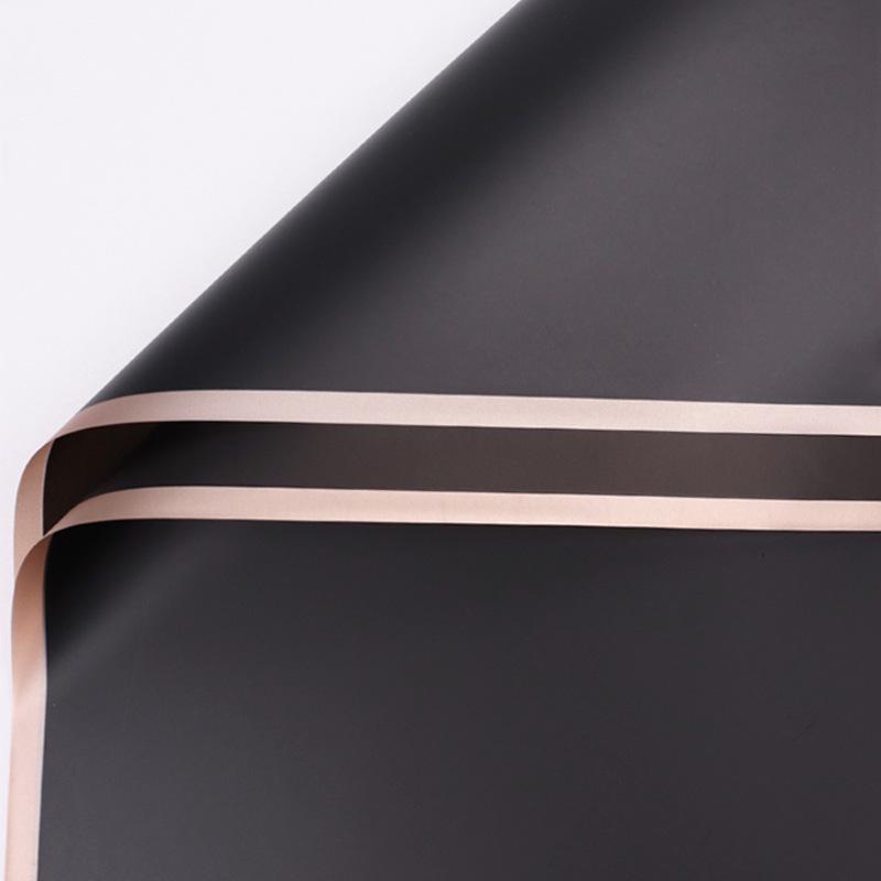 20ks/šarže Golden Border Rose Květinový balicí papír Korejský styl Poloprůhledný Dárkový Květinářství Květinářství Balicí papír
