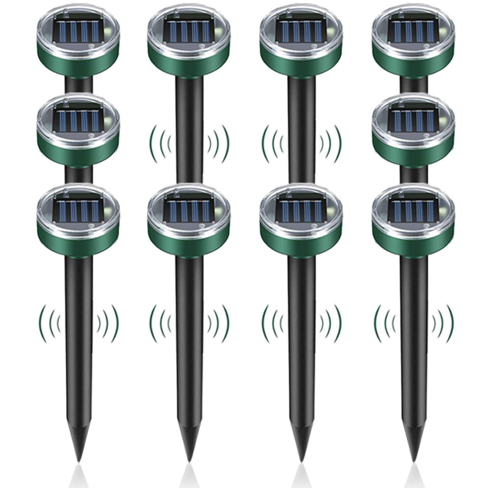 10 Pack Ultrasonic Solar Powered Animal