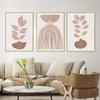 Boho Lines Face Vase Leaves Abstract Posters And Prints Wall Art Canvas Painting Hotel Cafe Bar Pictures For Living Room Decor