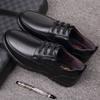 Handmade Leisure Men Shoes New Trendy Minimalist Work Shoes With Lace Up Middle-Aged Dad Formal Casual Business Leather Shoes