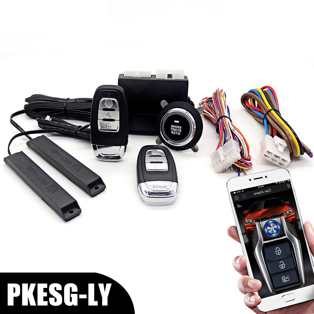 Universal Remote Start Kit Smartphone Control Car Start Stop Keyless Entry System One-button Start Push Systems